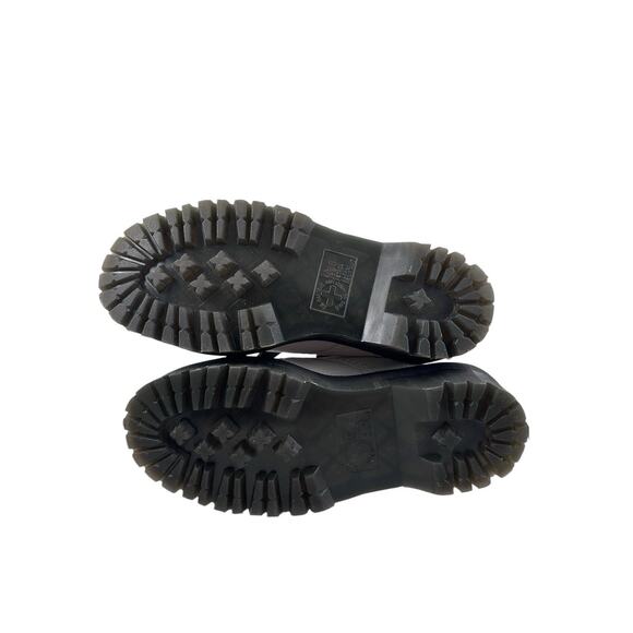 Dr. Martens Sinclair 8 Eye Milled Nappa White Pebbled Leather Platform Boots 7M - Picture 12 of 14